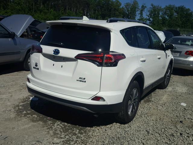 JTMRJREV6JD198350 - 2018 TOYOTA RAV4 HV LE WHITE photo 4