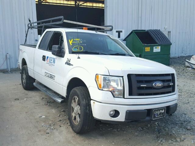 1FTEX1EW9AFD08156 - 2010 FORD F150 SUPER WHITE photo 1