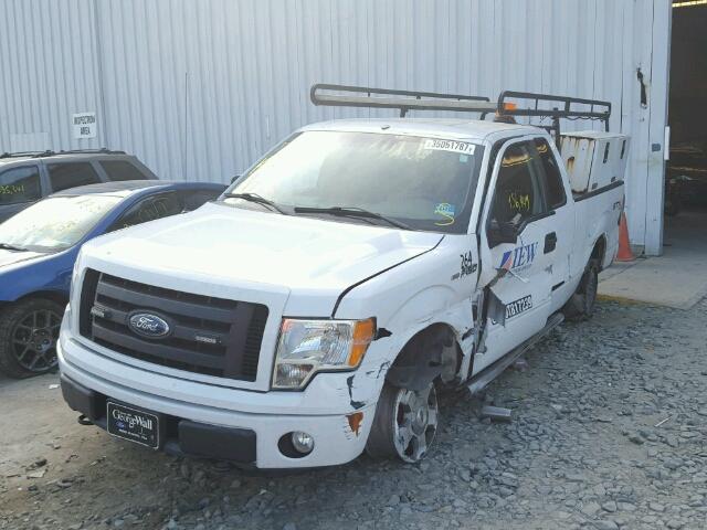 1FTEX1EW9AFD08156 - 2010 FORD F150 SUPER WHITE photo 2