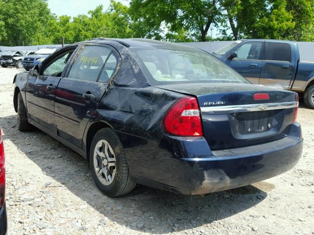 1G1ZS58F17F121739 - 2007 CHEVROLET MALIBU LS BLUE photo 3