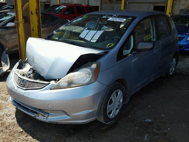 JHMGE8H30BC010136 - 2011 HONDA FIT BLUE photo 2