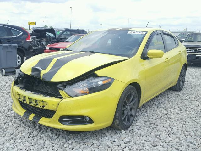 1C3CDFBA7DD231233 - 2013 DODGE DART SXT GREEN photo 2