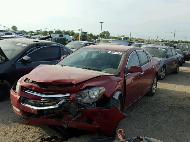 1G1ZC5E05CF296728 - 2012 CHEVROLET MALIBU 1LT RED photo 2