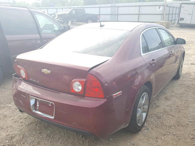 1G1ZD5EBXAF115098 - 2010 CHEVROLET MALIBU 2LT BURGUNDY photo 4