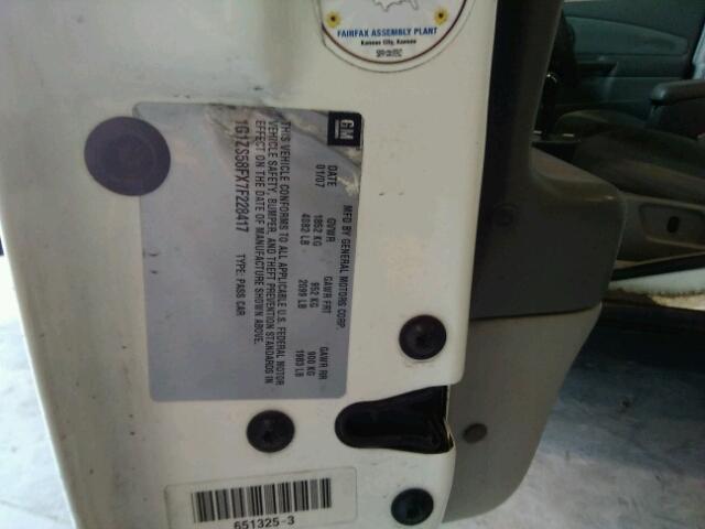 1G1ZS58FX7F228417 - 2007 CHEVROLET MALIBU LS 白色 照片 10