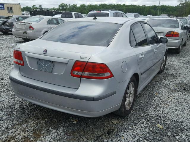 YS3FD49Y471134618 - 2007 SAAB 9-3 2.0T SILVER photo 4