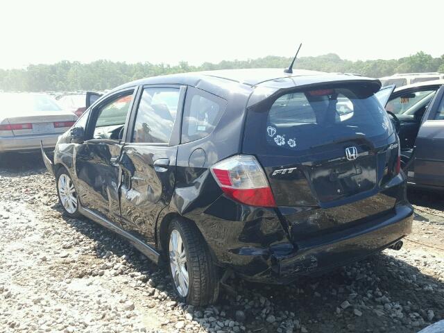 JHMGE88479S029792 - 2009 HONDA FIT SPORT BLACK photo 3