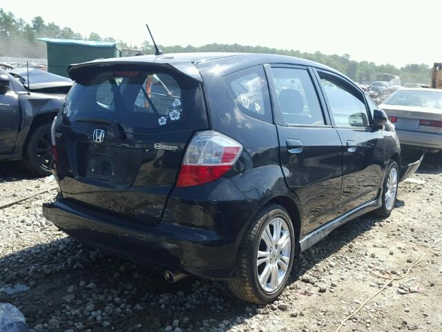 JHMGE88479S029792 - 2009 HONDA FIT SPORT BLACK photo 4