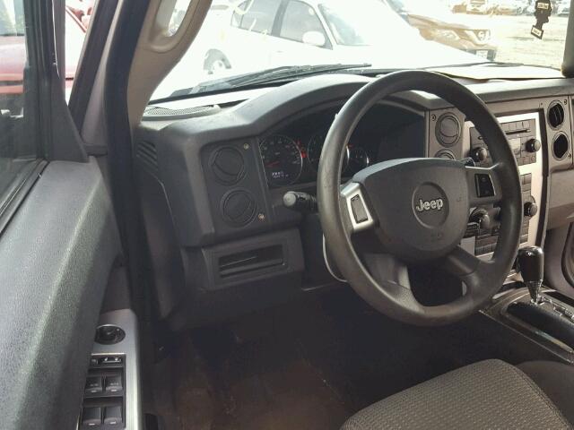 1J8HH48K59C514908 - 2009 JEEP COMMANDER SILVER photo 9