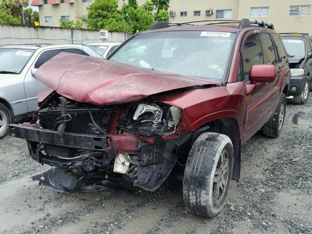 4A4MM31S24E025541 - 2004 MITSUBISHI ENDEAVOR X BURGUNDY photo 2