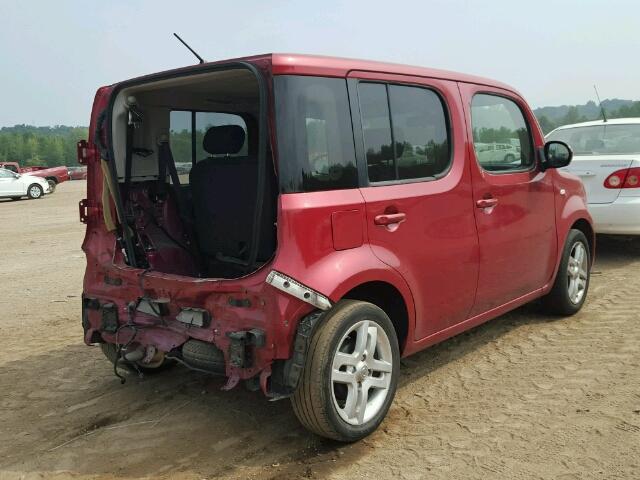 JN8AZ2KR9AT155572 - 2010 NISSAN CUBE RED photo 4