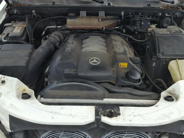 4JGAB72E21A235958 - 2001 MERCEDES-BENZ ML 430 WHITE photo 7