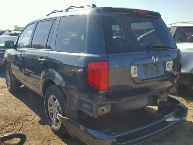 2HKYF18413H621656 - 2003 HONDA PILOT EX BLUE photo 3