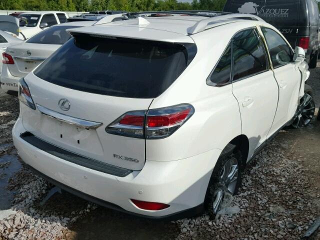 JTJZK1BA9F2420105 - 2015 LEXUS RX 350 WHITE photo 4