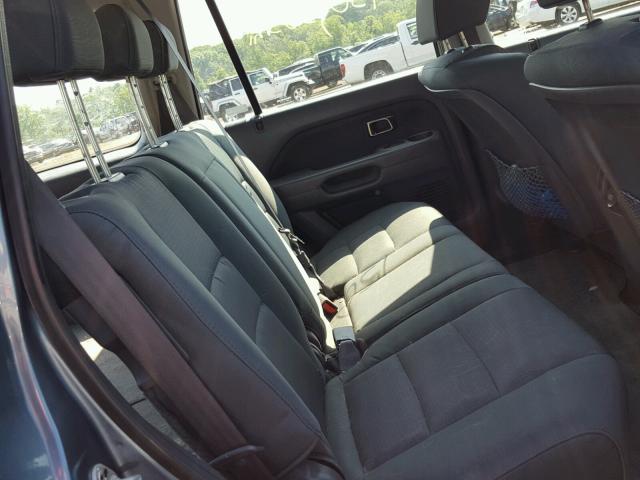 5FNYF28147B013288 - 2007 HONDA PILOT LX BLUE photo 6