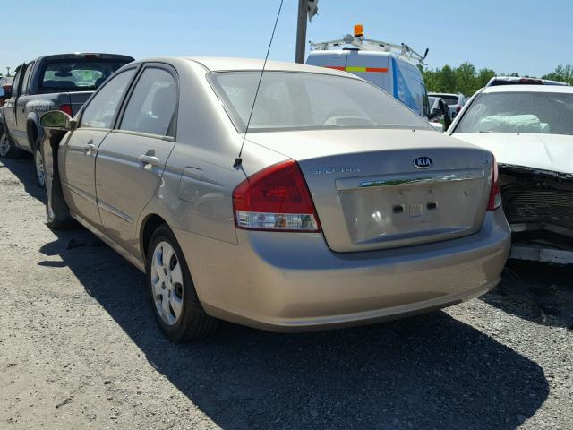 KNAFE121475443379 - 2007 KIA SPECTRA EX GOLD photo 3