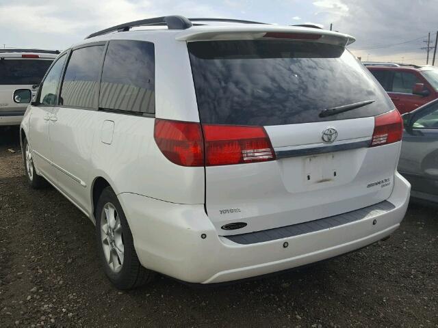 5TDZA22C14S171754 - 2004 TOYOTA SIENNA XLE WHITE photo 3