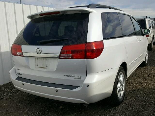 5TDZA22C14S171754 - 2004 TOYOTA SIENNA XLE WHITE photo 4