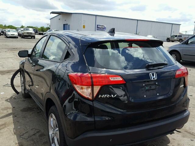 3CZRU6H33HM706413 - 2017 HONDA HR-V LX BLACK photo 3