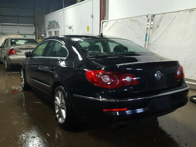 WVWHN7AN4AE534291 - 2010 VOLKSWAGEN CC LUXURY BLACK photo 3