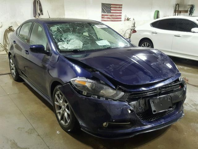 1C3CDFBB5ED913294 - 2014 DODGE DART SXT BLUE photo 1