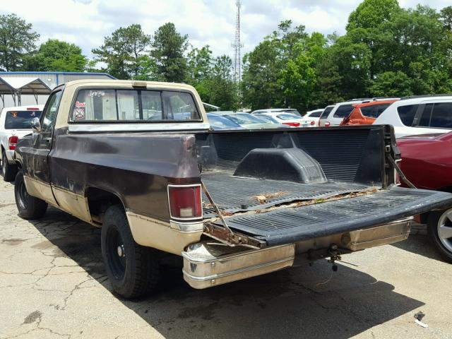 1GCDC14H6EF385891 - 1984 CHEVROLET C10 BROWN photo 3