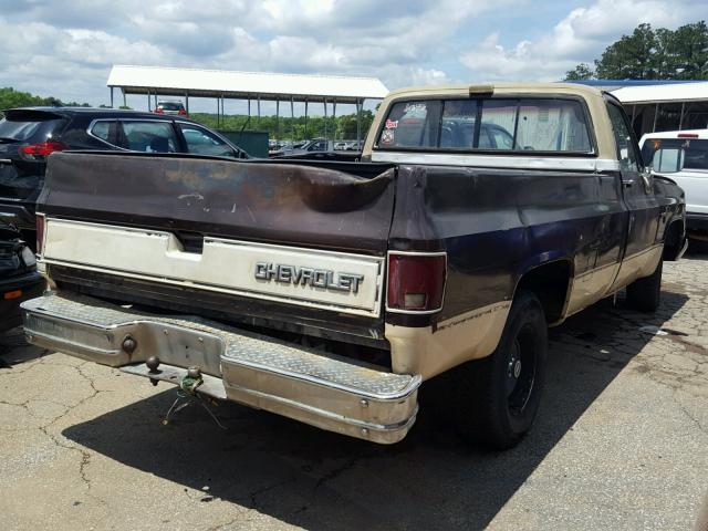 1GCDC14H6EF385891 - 1984 CHEVROLET C10 BROWN photo 4