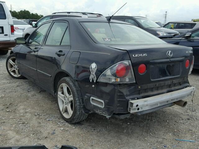 JTHBD192020051541 - 2002 LEXUS IS 300 BLACK photo 3