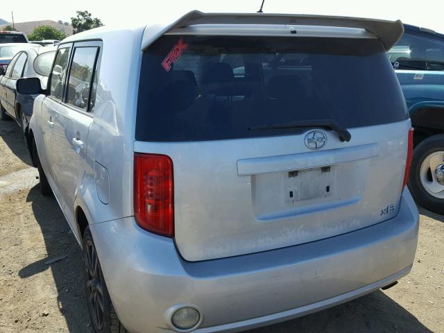 JTLKE50E381051389 - 2008 TOYOTA SCION XB ნაცრისფერი ფოტო 3