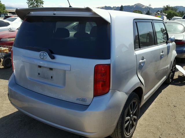 JTLKE50E381051389 - 2008 TOYOTA SCION XB ნაცრისფერი ფოტო 4