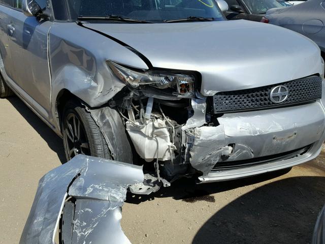 JTLKE50E381051389 - 2008 TOYOTA SCION XB ნაცრისფერი ფოტო 9