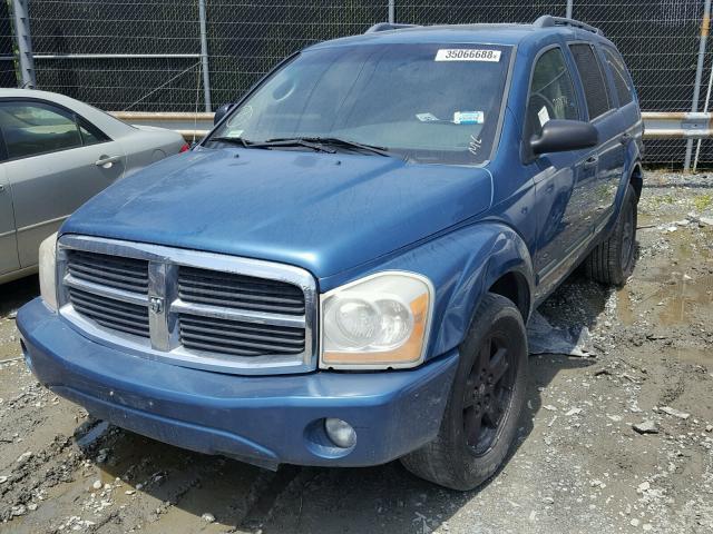 1D4HB58N46F131211 - 2006 DODGE DURANGO LI BLUE photo 2