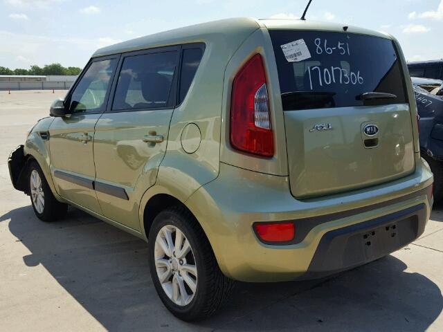 KNDJT2A65C7414350 - 2012 KIA SOUL GREEN photo 3