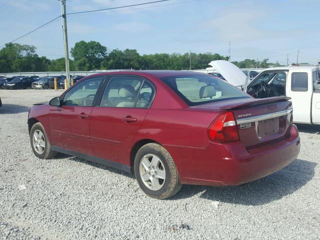 1G1ZT528X5F109822 - 2005 CHEVROLET MALIBU LS 栗色 照片 3