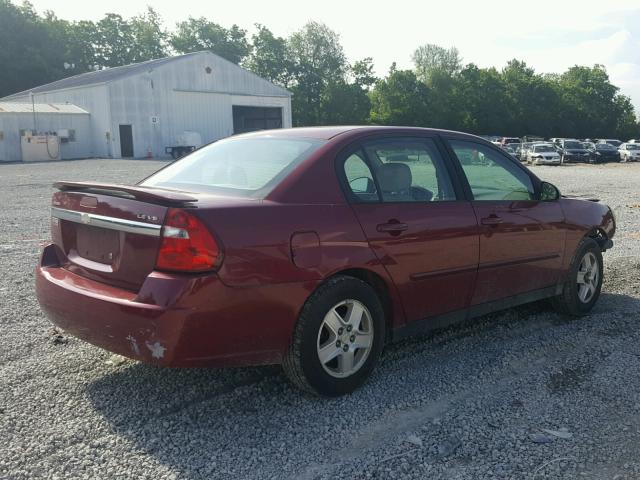 1G1ZT528X5F109822 - 2005 CHEVROLET MALIBU LS 栗色 照片 4