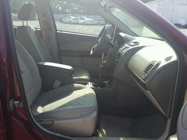 1G1ZT528X5F109822 - 2005 CHEVROLET MALIBU LS 栗色 照片 5