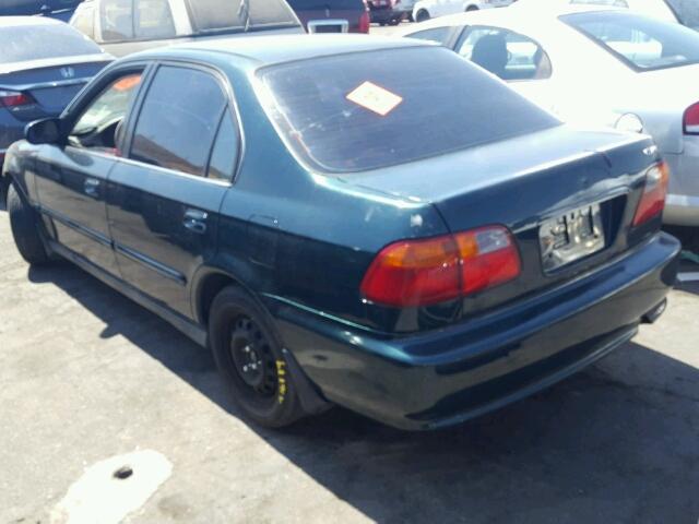 2HGEJ6618YH538394 - 2000 HONDA CIVIC BASE GREEN photo 3