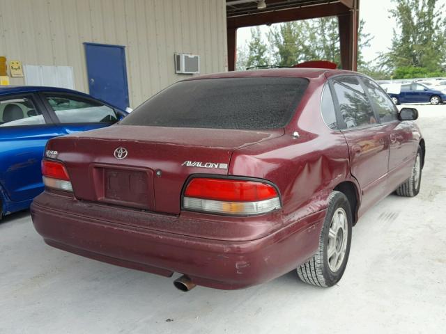 4T1GB11EXSU036763 - 1995 TOYOTA AVALON XLS RED photo 4