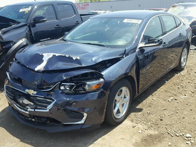 1G1ZB5ST9HF137445 - 2017 CHEVROLET MALIBU LS 蓝色 照片 2