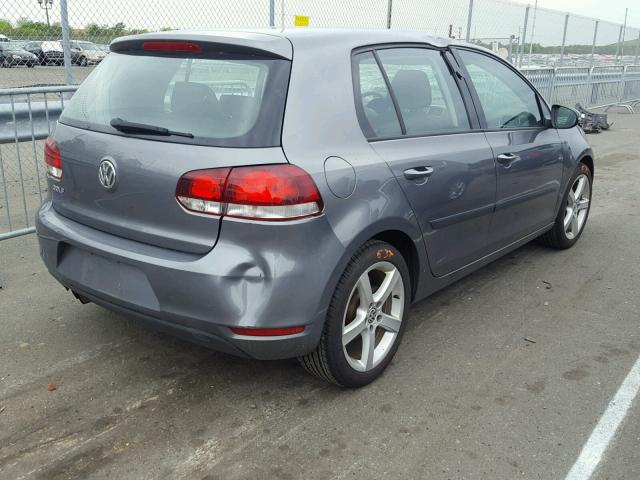 WVWDB7AJ5DW128278 - 2013 VOLKSWAGEN GOLF GRAY photo 4