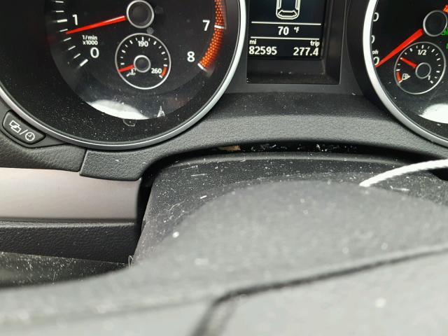 WVWDB7AJ5DW128278 - 2013 VOLKSWAGEN GOLF GRAY photo 8