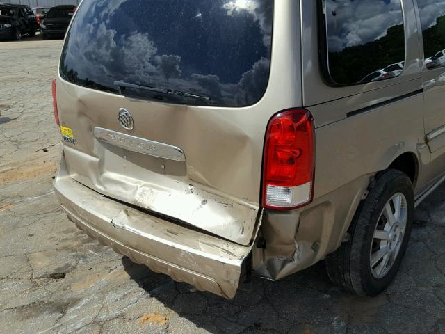 5GADV23L06D147331 - 2006 BUICK TERRAZA CX GOLD photo 9