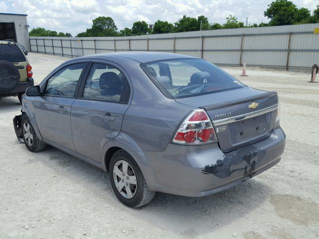 KL1TD5DE9AB119361 - 2010 CHEVROLET AVEO LS SILVER photo 3