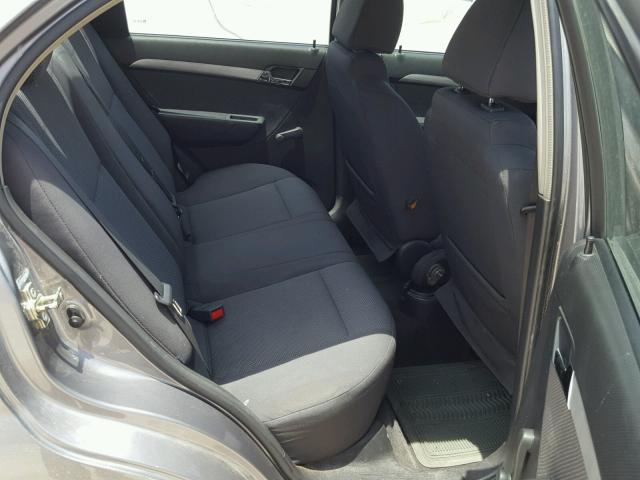 KL1TD5DE9AB119361 - 2010 CHEVROLET AVEO LS SILVER photo 6