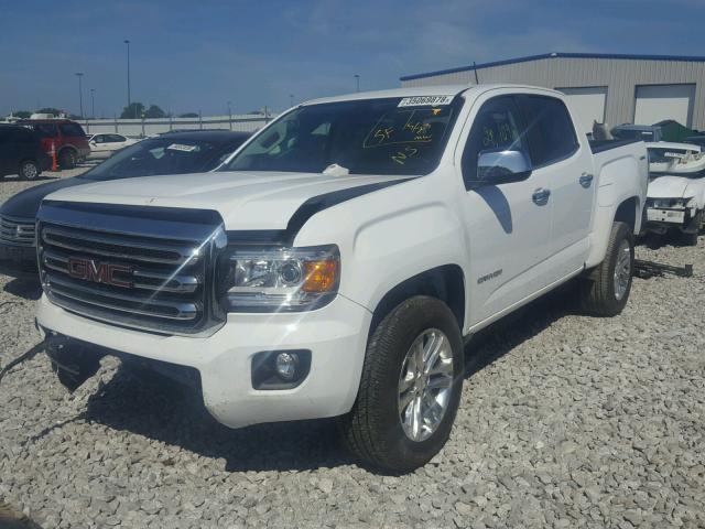 1GTG6DE37G1267616 - 2016 GMC CANYON SLT WHITE photo 2