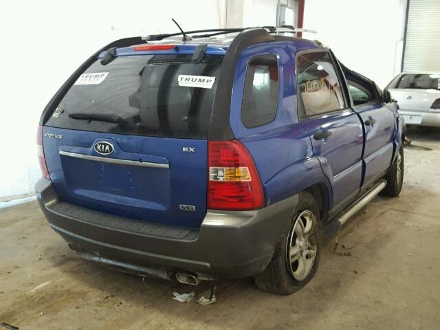 KNDJF723287455681 - 2008 KIA SPORTAGE E BLUE photo 4