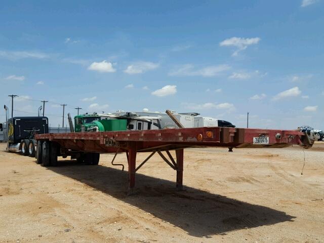 1GRDM9025JM079306 - 1988 GREAT DANE TRAILER FLATBED RED photo 1