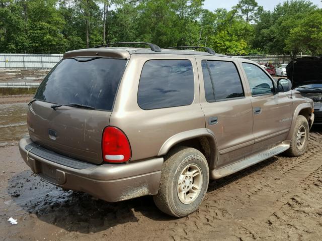 1B4HR28Z3YF265427 - 2000 DODGE DURANGO BROWN photo 4