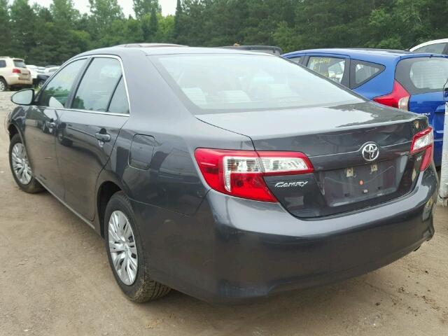 4T4BF1FK3CR269890 - 2012 TOYOTA CAMRY GRAY photo 3