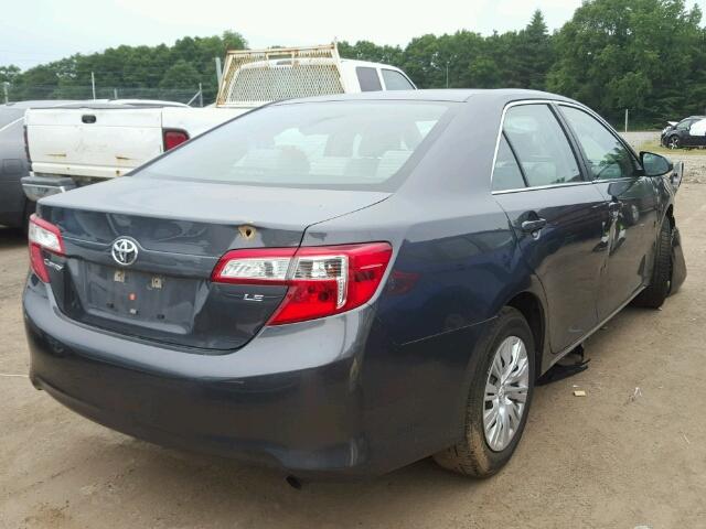 4T4BF1FK3CR269890 - 2012 TOYOTA CAMRY GRAY photo 4